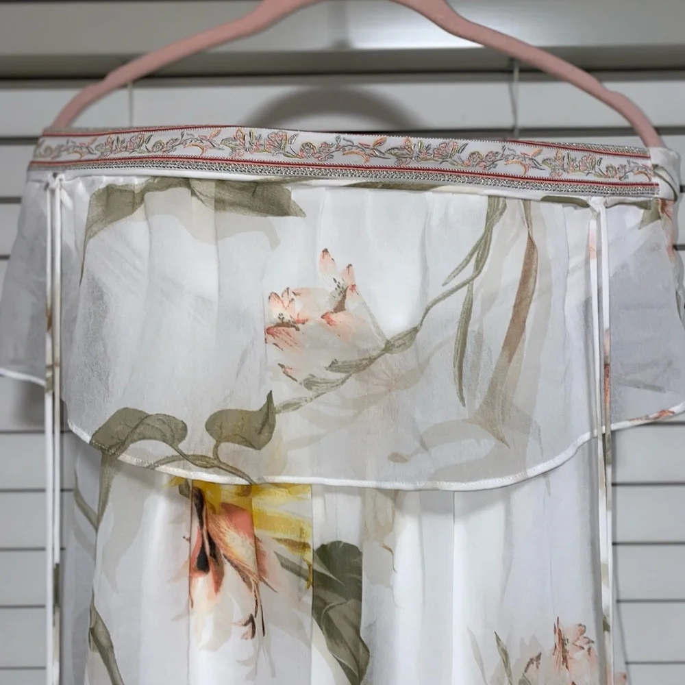Strapless Floral Maxi Dress - Picture 5 of 6